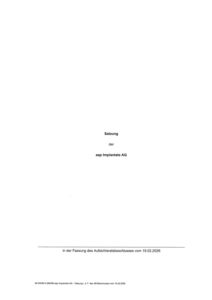 Articles of Association (German version of February 19, 2026)